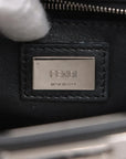 Pre-Loved Peekaboo Handbag Leather Mini with Silver Hardware, Black