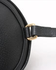 Pre-Loved Ophidia Backpack Leather Mini with Gold Hardware, Black