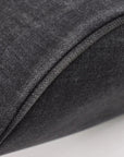 Pre-Loved Denim Tote Tote Denim with Silver Hardware, Black
