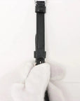 Pre-Loved Cleo Spazzolato Crossbody Bag Leather Small with Silver Hardware, Black