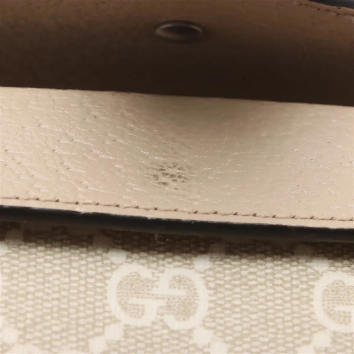 Pre-Loved Dionysus Crossbody Bag Monogram Coated Canvas Super Mini with Silver Hardware, Beige