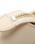 Pre-Loved Belt Bag Handbag Leather Micro with Gold Hardware, Cream