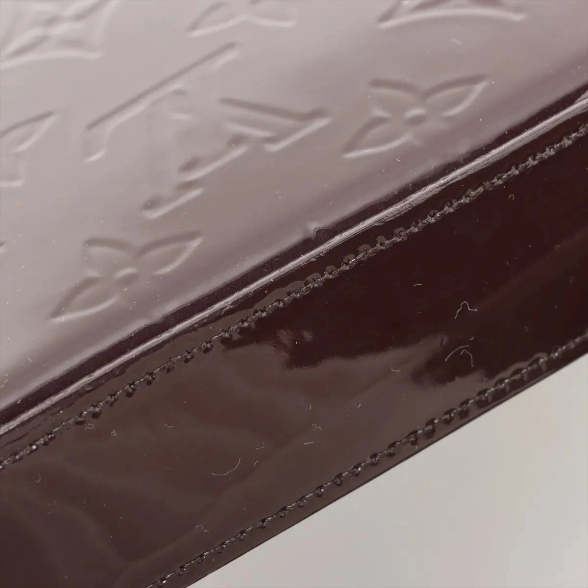 Pre-Loved Pochette Félicie Crossbody Bag Monogram Patent Leather with Gold Hardware, Amarante