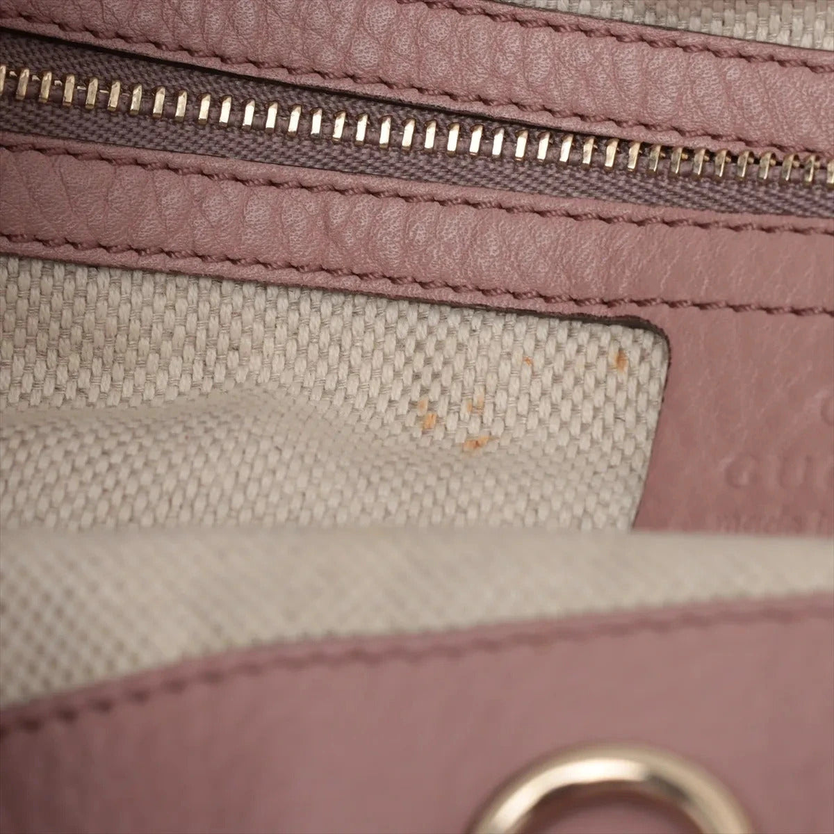 Pre-Loved Soho Shoulder Bag Leather Medium with Gold Hardware, Pink