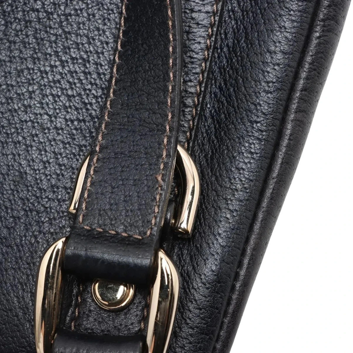 Pre-Loved Abbey D-Ring Tote Leather with Gold Hardware, Black
