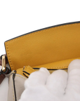 Pre-Loved Puzzle Handbag Leather Mini with Gold Hardware, Yellow, Tan, Cream