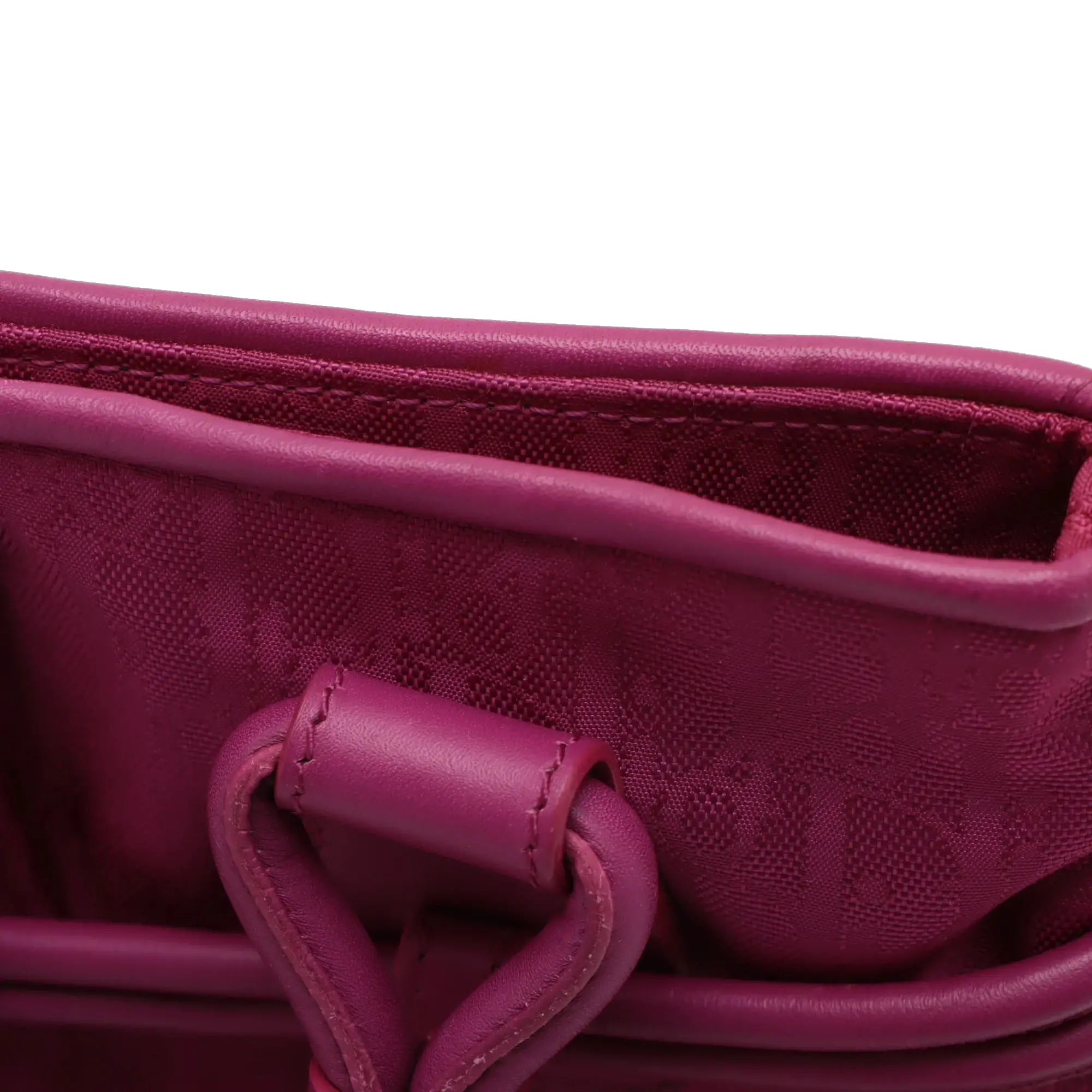 Pre-Loved Diorissimo Tote Oblique Coated Canvas with Silver Hardware, Magenta