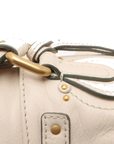 Pre-Loved Paddington Handbag Leather Medium with Aged Gold Hardware, Ivory
