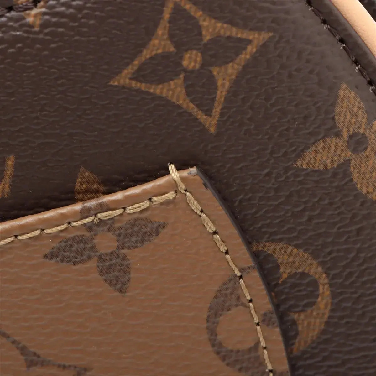 Pre-Loved Petite Boite Chapeau Handbag Monogram Coated Canvas PM with Gold Hardware, Brown