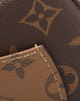 Pre-Loved Petite Boite Chapeau Handbag Monogram Coated Canvas PM with Gold Hardware, Brown