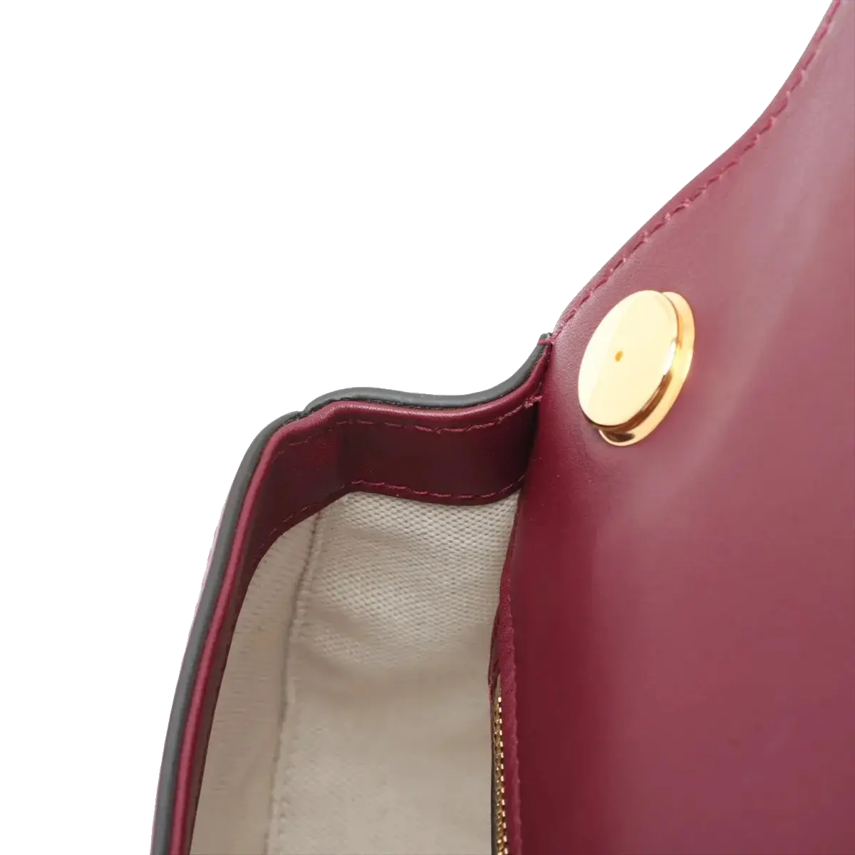 Pre-Loved Blondie Shoulder Bag Leather Mini with Gold Hardware, Burgundy