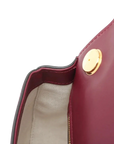 Pre-Loved Blondie Shoulder Bag Leather Mini with Gold Hardware, Burgundy