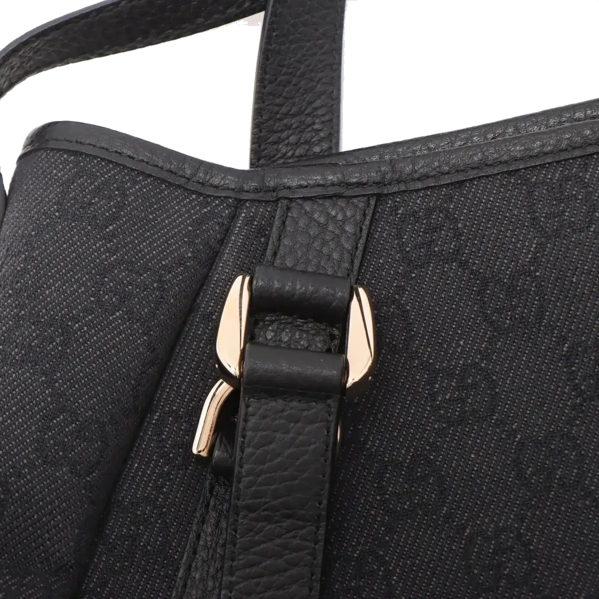 Pre-Loved Abbey D-Ring Tote GG Monogram Coated Canvas with Gold Hardware, Black