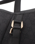 Pre-Loved Abbey D-Ring Tote GG Monogram Coated Canvas with Gold Hardware, Black