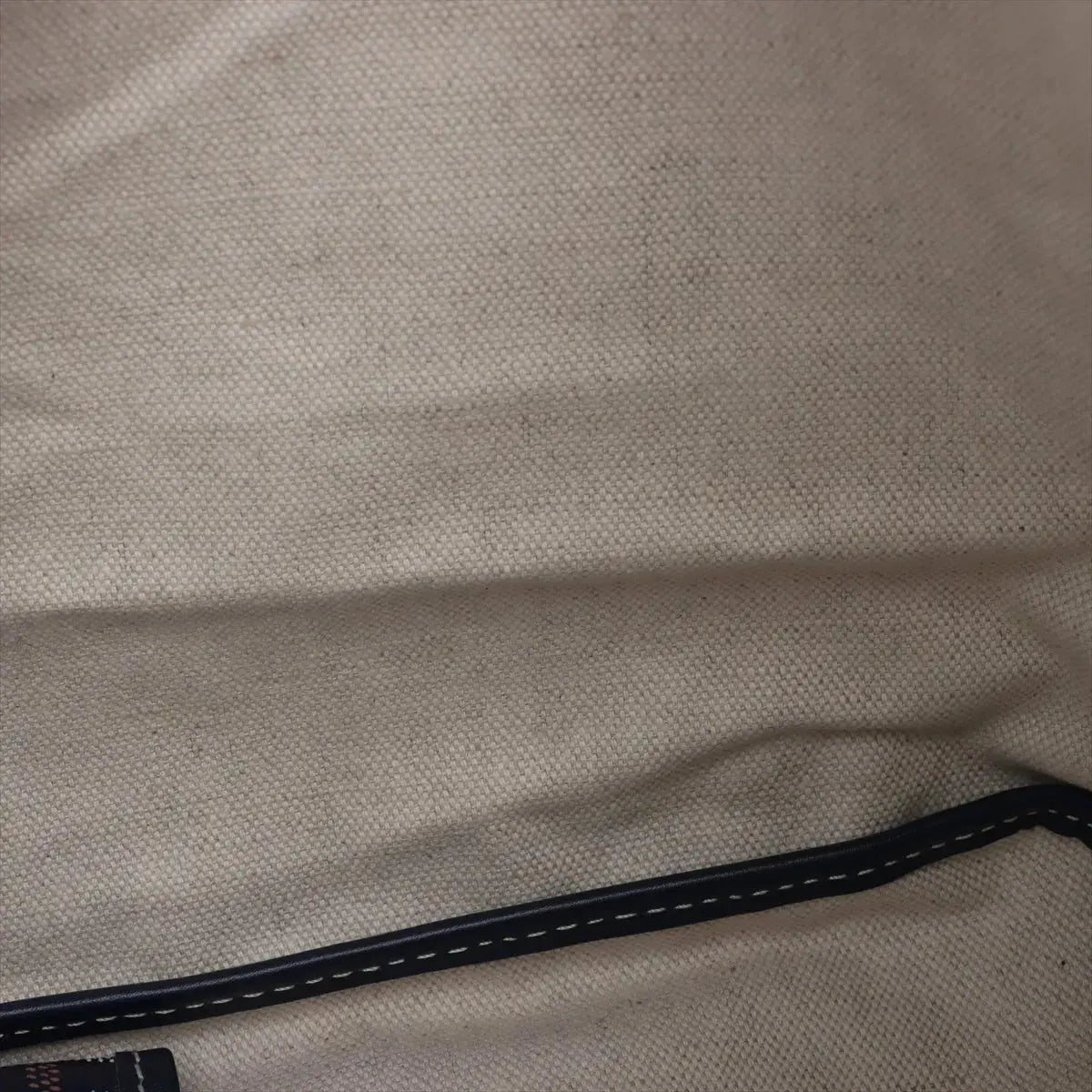 Pre-Loved Saint Louis Tote Goyardine Coated Canvas PM with Silver Hardware, Navy