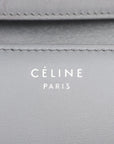 Pre-Loved Classic Box Shoulder Bag Leather Medium with Silver Hardware, Gray