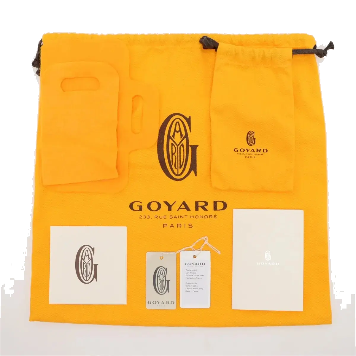 Pre-Loved Saïgon Handbag Goyardine Coated Canvas Mini with Silver Hardware, Yellow