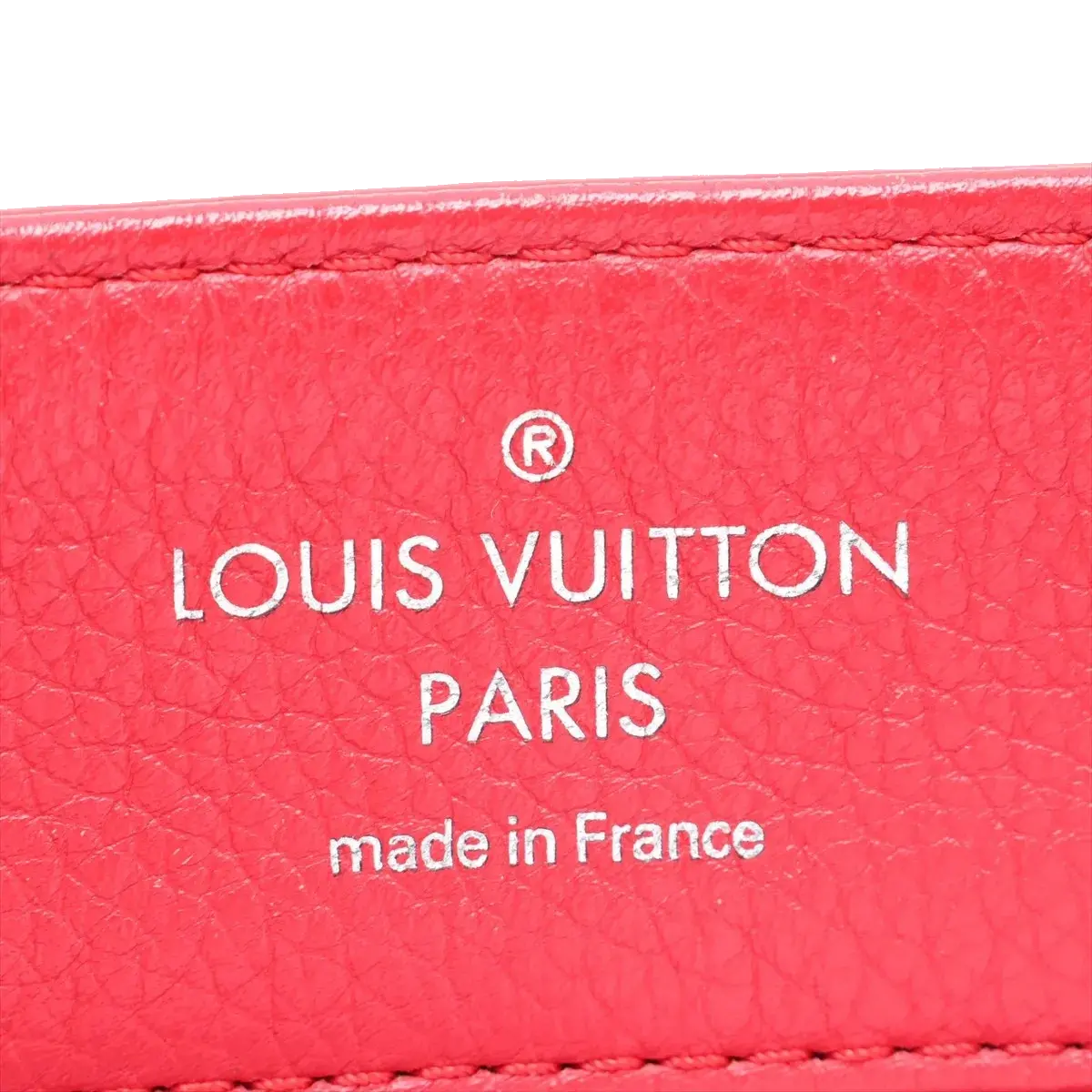 Pre-Loved Lockme II Handbag Leather with Silver Hardware, Red