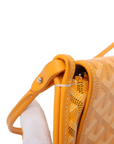 Pre-Loved Plumet Crossbody Bag Goyardine Coated Canvas with Silver Hardware, Yellow