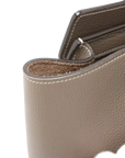 Pre-Loved Luggage Tote Leather Micro with Silver Hardware, Taupe