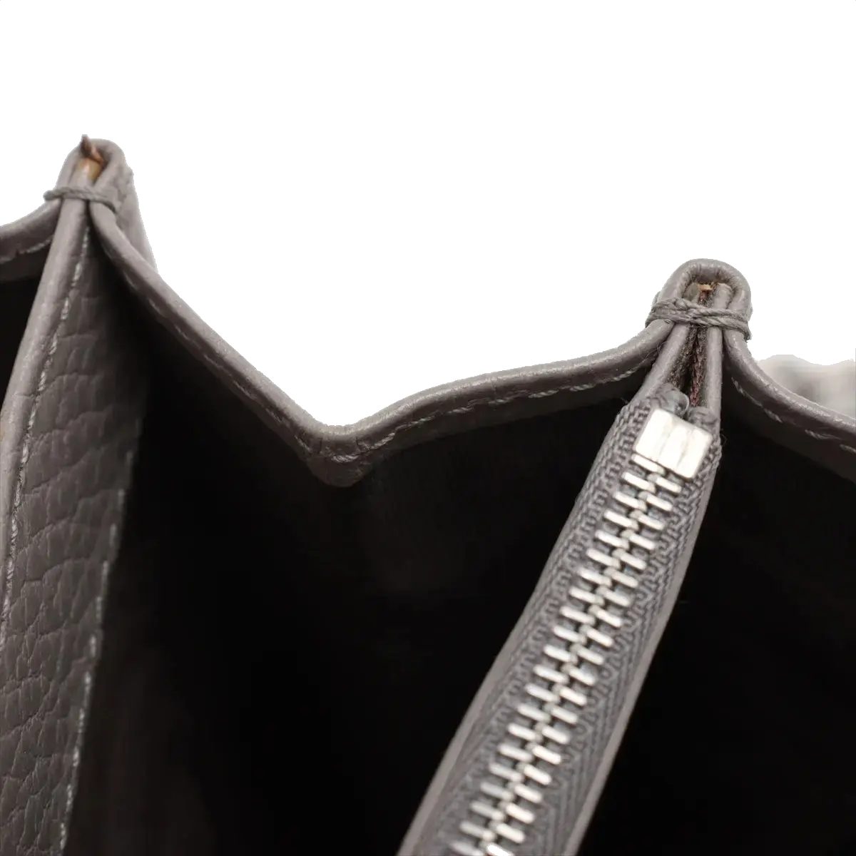 Pre-Loved Dionysus Super Mini Crossbody Bag Leather with Aged Silver Hardware, Gray