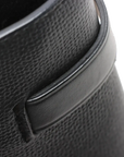 Pre-Loved The Banner Tote Leather Medium with Silver Hardware, Black
