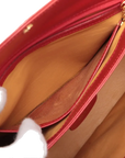 Pre-Loved Handbag Leather with Gold Hardware, Red