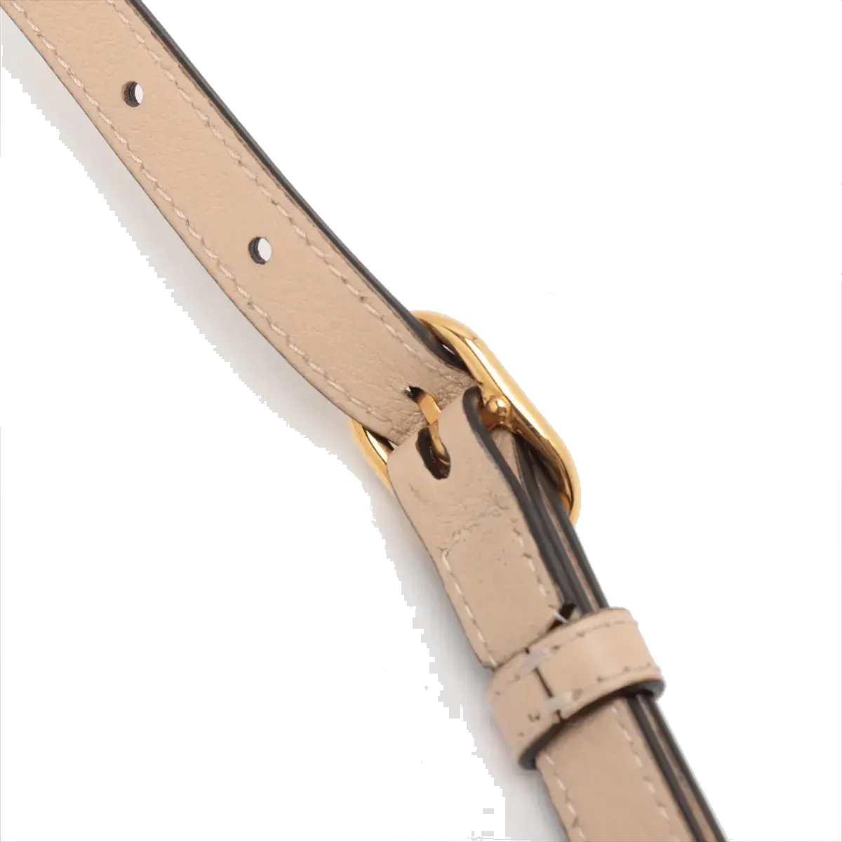 Pre-Loved Diana Bamboo Shoulder Bag Leather Medium with Gold Hardware, Beige