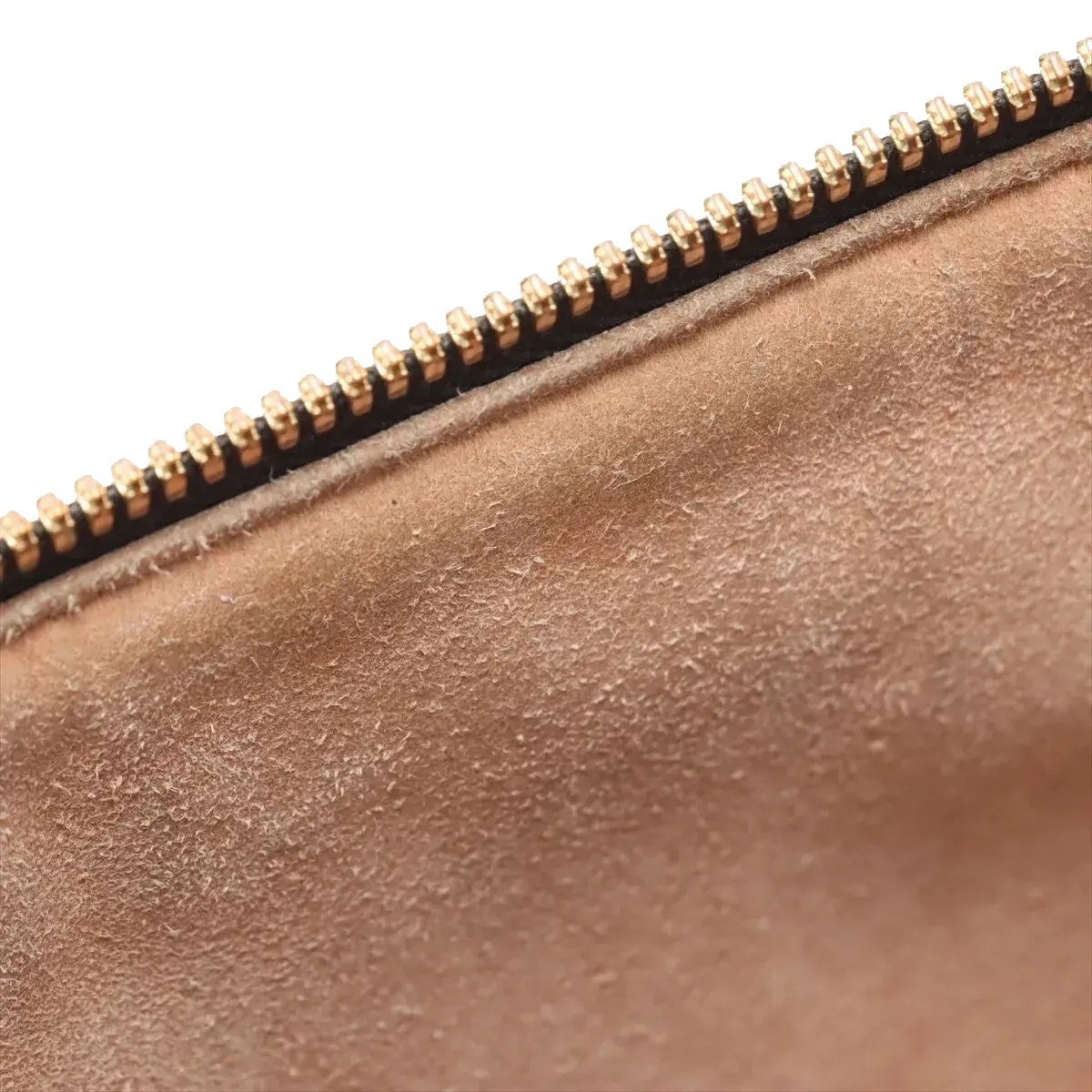 Pre-Loved Ophidia Handbag Suede Small with Gold Hardware, Black