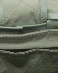Pre-Loved Cassette Crossbody Bag Intrecciato Leather Mini with Silver Hardware, Sage Green