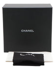 Pre-Loved CC Filigree Vanity Case Vanity Case Quilted Leather Small with Silver Hardware, Black