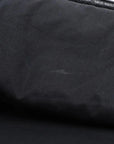 Pre-Loved Explorer Graffiti Backpack Graffiti Leather with Silver Hardware, Black