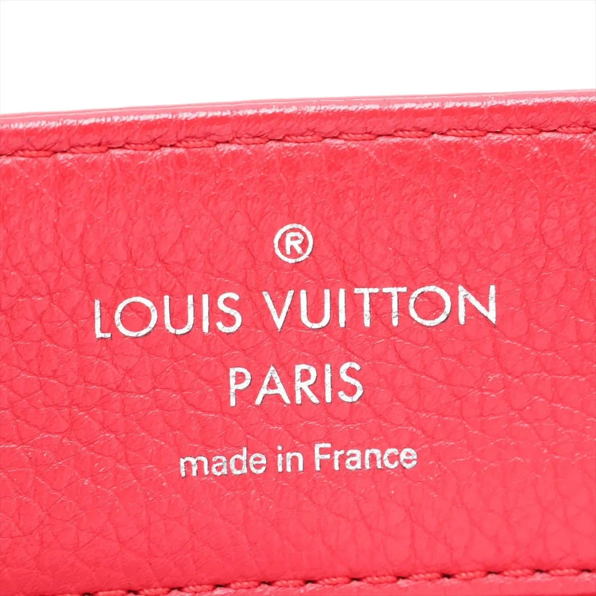 Pre-Loved Lockme II Handbag Leather with Silver Hardware, Red