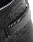 Pre-Loved The Banner Tote Leather Medium with Silver Hardware, Black