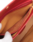 Pre-Loved Handbag Leather with Gold Hardware, Red