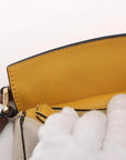 Pre-Loved Puzzle Handbag Leather Mini with Gold Hardware, Yellow, Tan, Cream