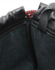 Pre-Loved Logo Print Drawstring Backpack Leather Medium with Black Hardware, Black