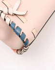 Pre-Loved Peekaboo Handbag Leather Mini with Silver Hardware, Pink