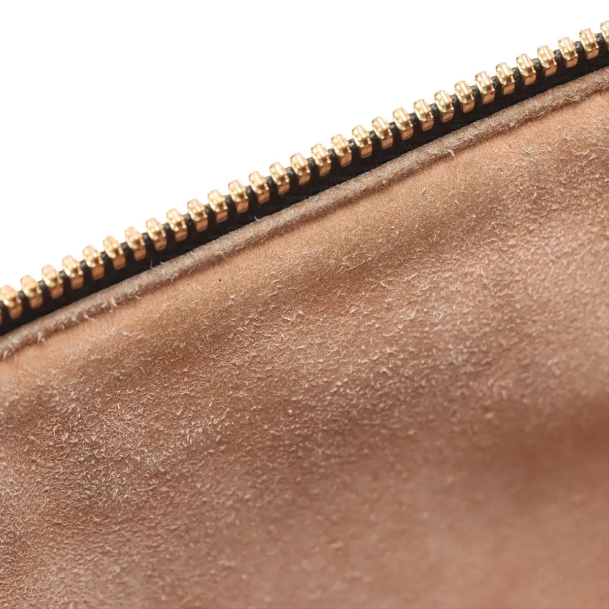 Pre-Loved Ophidia Handbag Suede Small with Gold Hardware, Black