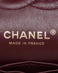Pre-Loved Classic Double Flap Shoulder Bag Quilted Leather Medium with Gold Hardware, Black