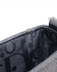 Pre-Loved Hit the Road Crossbody Bag Leather with Silver Hardware, Black