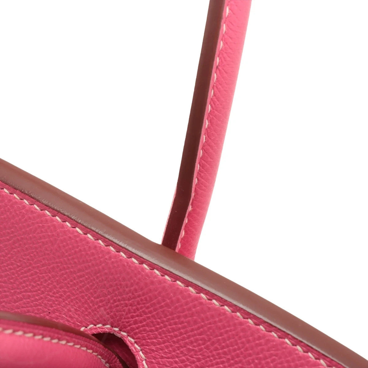 Pre-Loved Birkin Handbag Leather 30 with Palladium Hardware, Pink