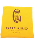 Pre-Loved Saint Louis Tote Goyardine Coated Canvas PM with Silver Hardware, Black and Tan