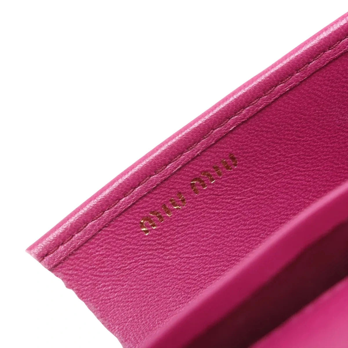 Pre-Loved Matelassé Wallet on Chain Crossbody Bag Quilted Leather Small with Gold Hardware, Pink