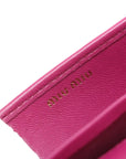 Pre-Loved Matelassé Wallet on Chain Crossbody Bag Quilted Leather Small with Gold Hardware, Pink