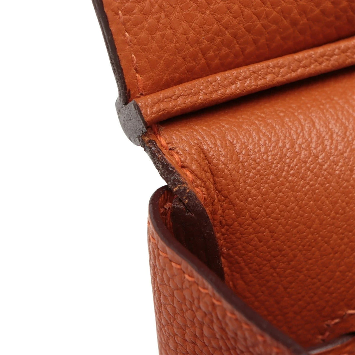 Pre-Loved Birkin Handbag Leather 35 with Palladium Hardware, Orange