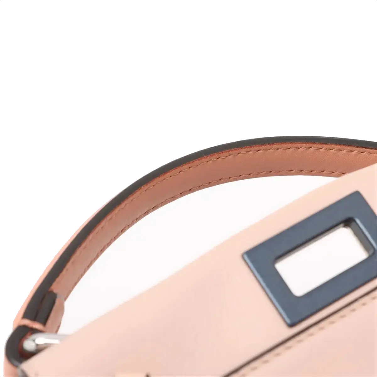 Pre-Loved Peekaboo Handbag Leather Mini with Silver Hardware, Pink