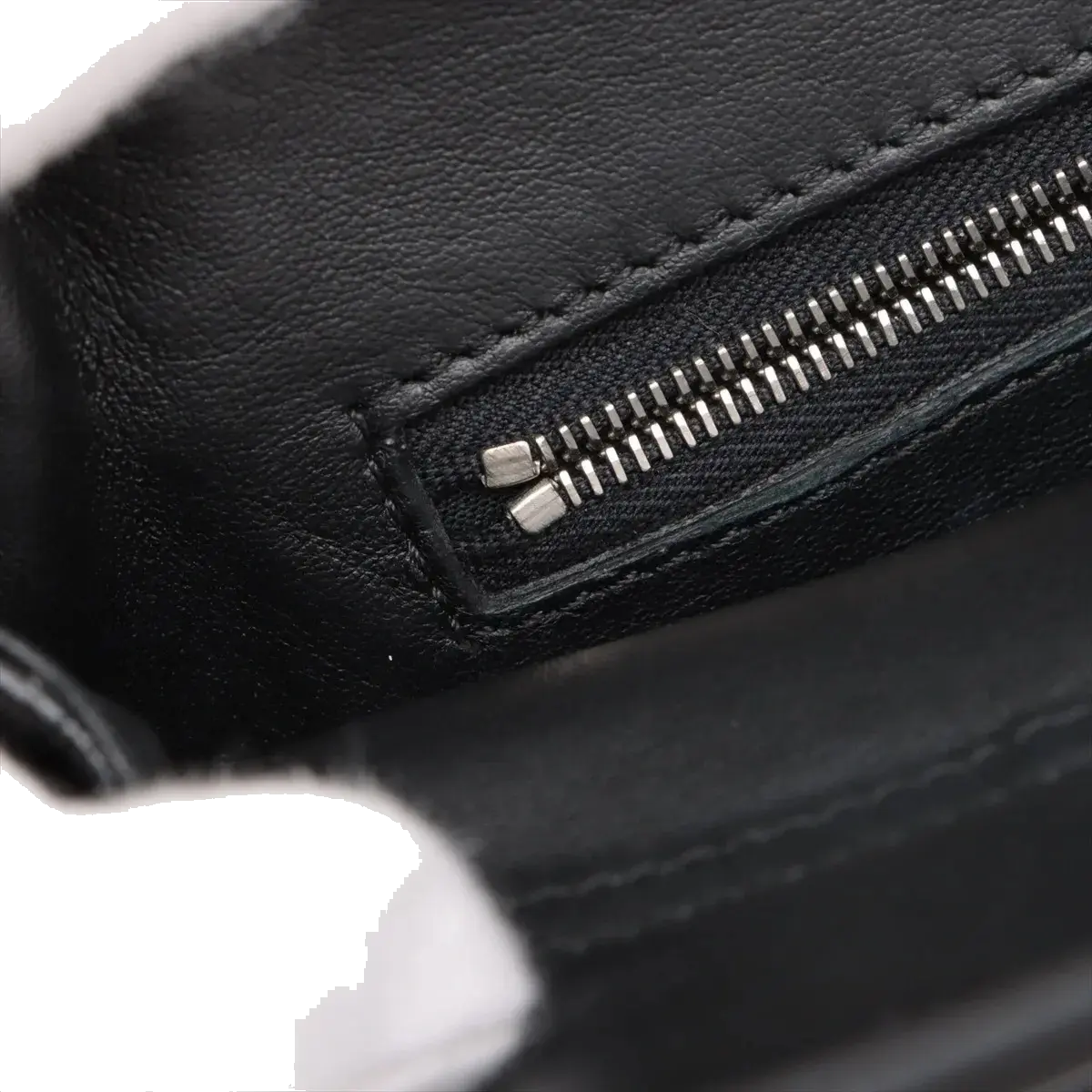 Pre-Loved Peekaboo Handbag Leather Mini with Silver Hardware, Black