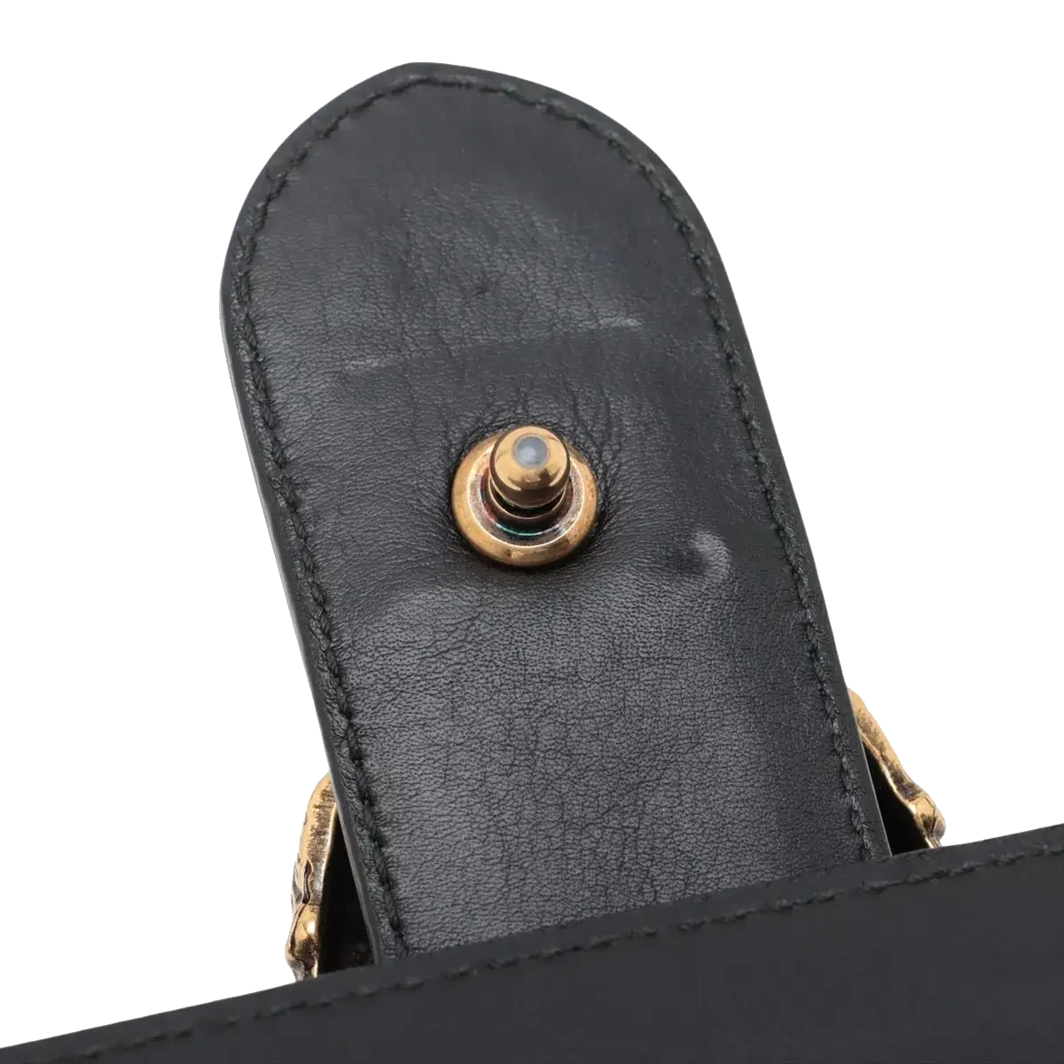 Pre-Loved Dionysus Bamboo Top Handle Handbag Leather Medium with Aged Gold Hardware, Black, Green, Red