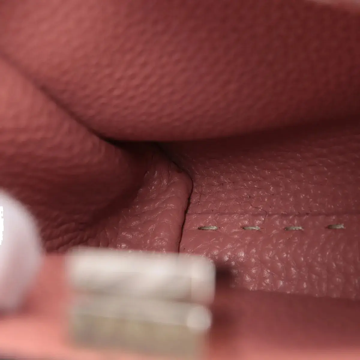 Pre-Loved Peekaboo Iconic Selleria Handbag Leather Small with Silver Hardware, Ivory
